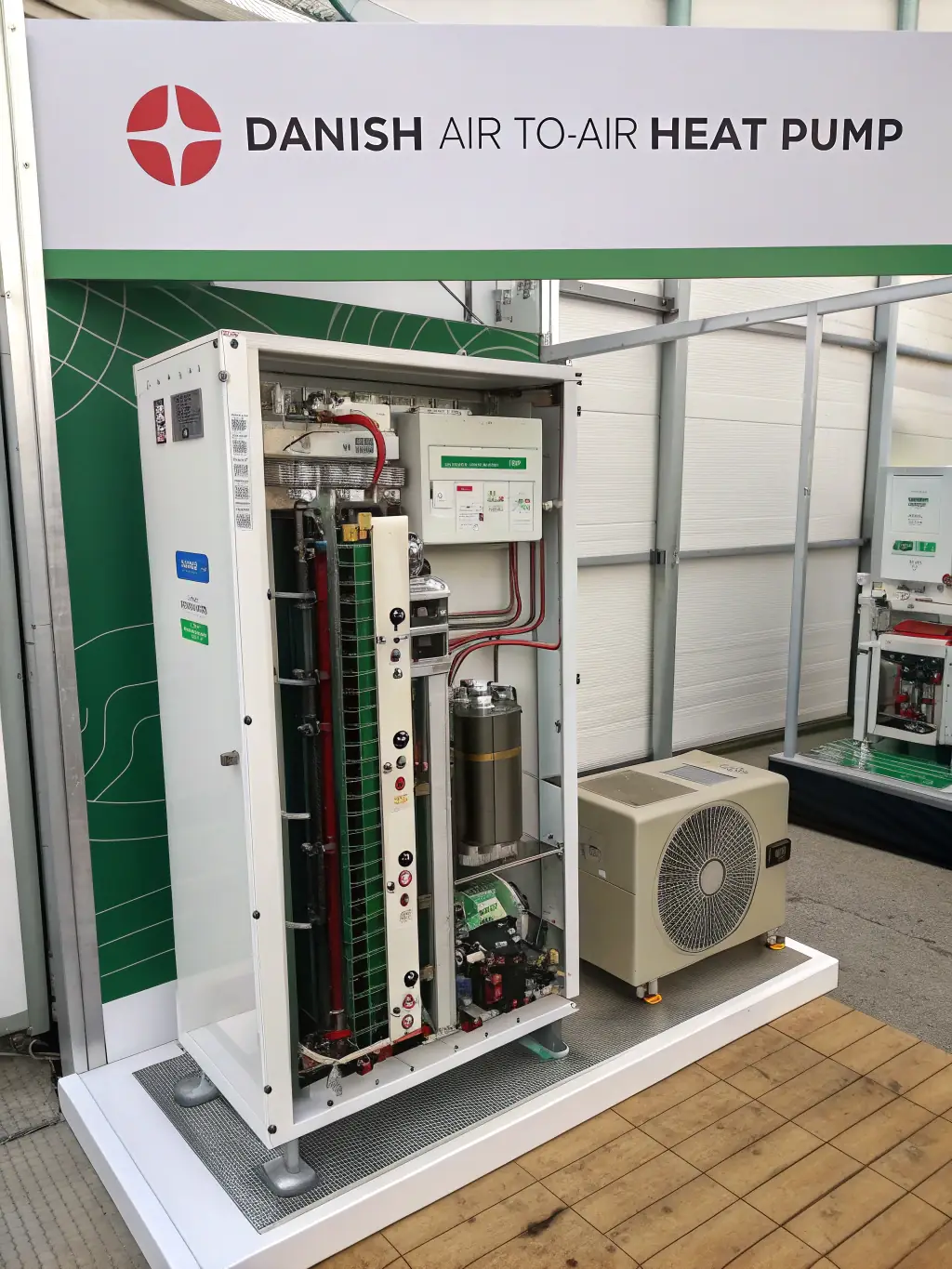 A detailed technical drawing showcasing the engineering design phase of a heat pump system, highlighting the precision and customization involved for a specific hotel project.