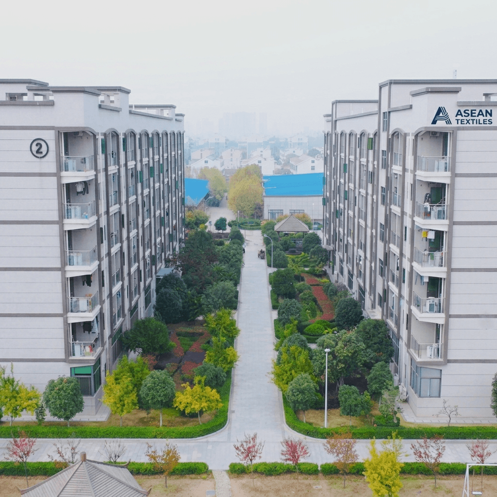 Infographic highlighting customized commercial air to water heat pump solutions for six main applications including hotels, hospitals, schools, and gym sport centers